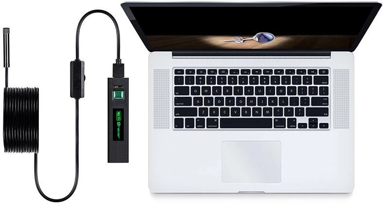 Endoskopska kamera Tracer HardWire 5M 8MM LED WiFi, črna