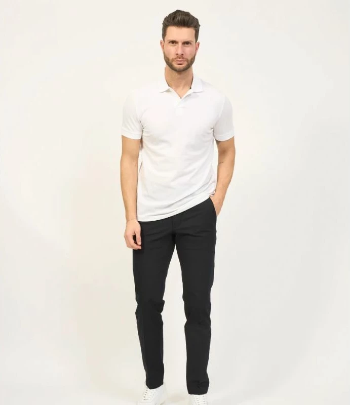 Polo majica Boss za moške, bela