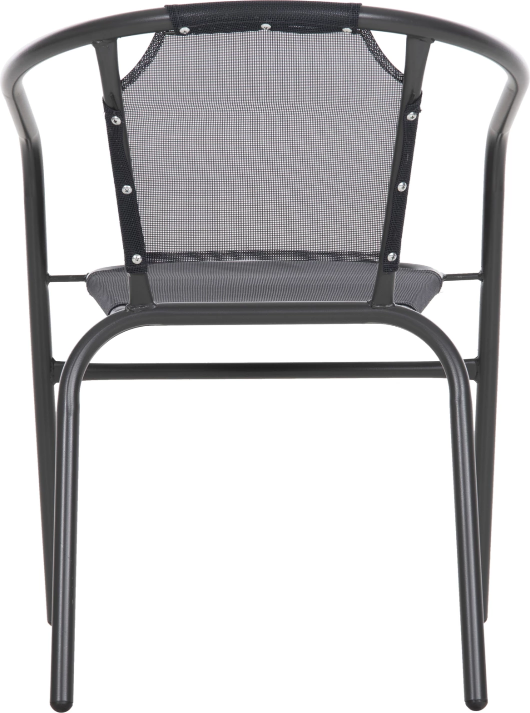 Vrtni naslanjač LEDAN FH5977.01 kovina in tekstilen v sivi barvi 55x58x72H cm