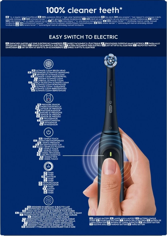 Električna zobna ščetka iO Series 2 Ocean Blue, Oral‑B, omejena izdaja