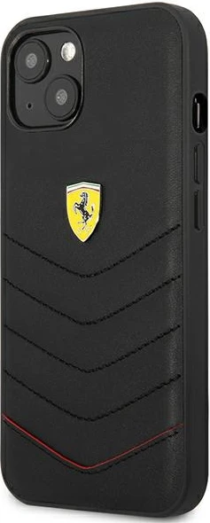 Ovitek za telefon Ferrari Off Track Quilted za iPhone 13 mini, 5,4", črn, trdo ohišje