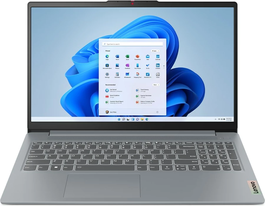 Prenosnik 15,6" Full HD, Intel Core i5-12450H, 8 GB RAM, 512 GB SSD, Arctic Grey, Lenovo IdeaPad Slim 3 15IAH8