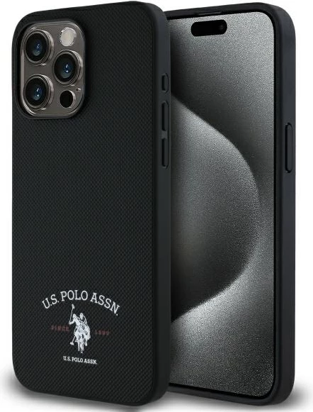 Zaščitni ovitek za iPhone 15 Pro Max 6,7", U.S. Polo Assn. USHCP15XPARK, črn