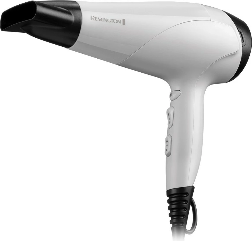 Sušilec za lase, Remington D3194, 2200 W, ionizacija, bel, z nastavkom za koncentracijo in difuzorjem