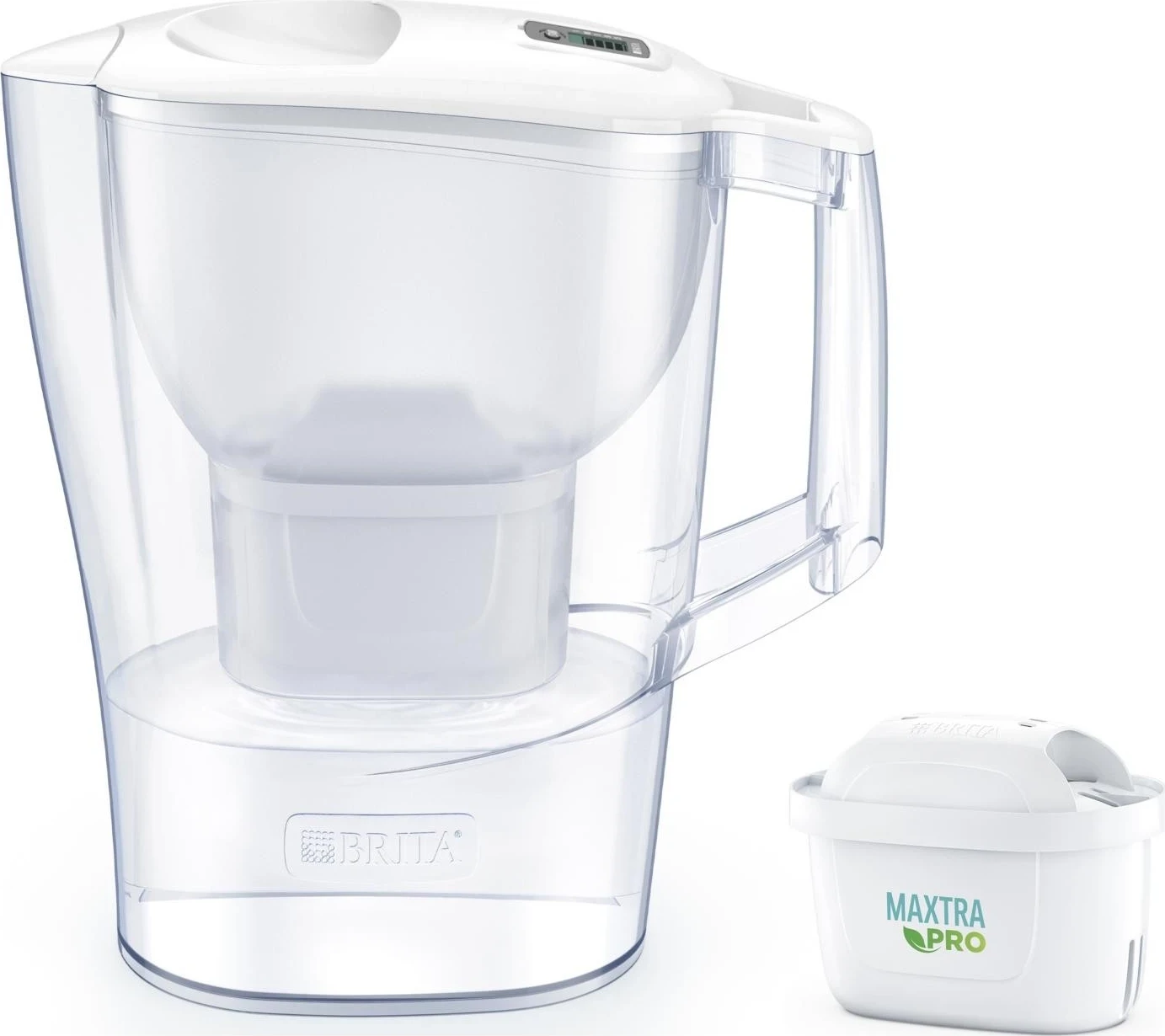 Filtrirna posoda za vodo Aluna z 1 filtrom MAXTRA PRO Pure Performance, Brita, bela