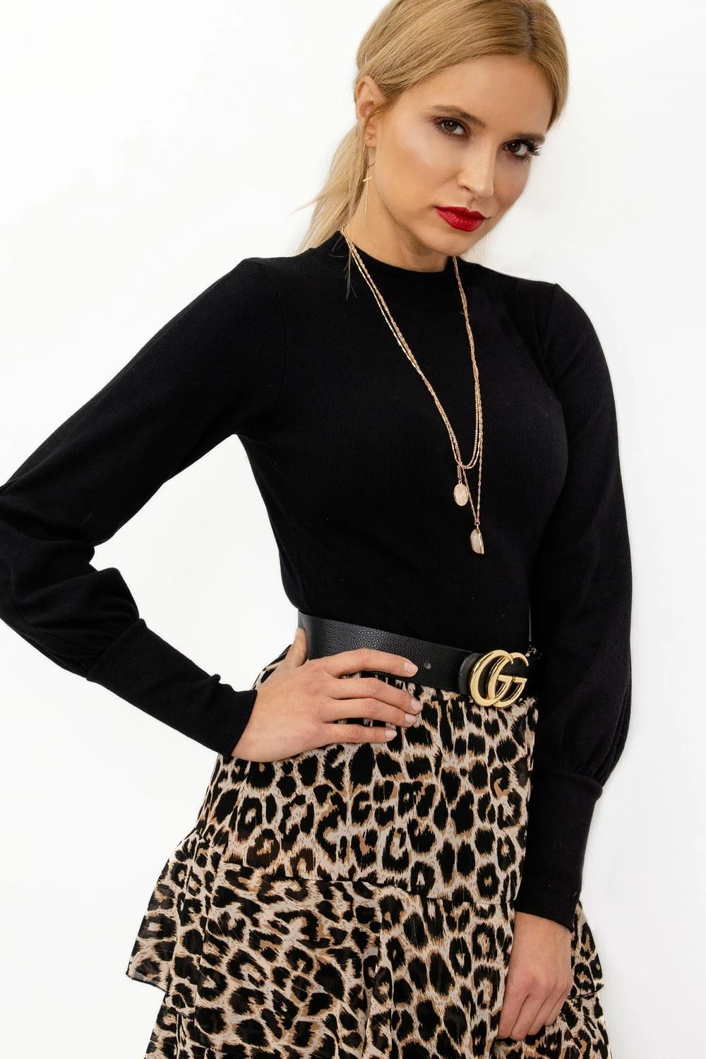 Elegantna bluza Rue Paris model 168205, črna