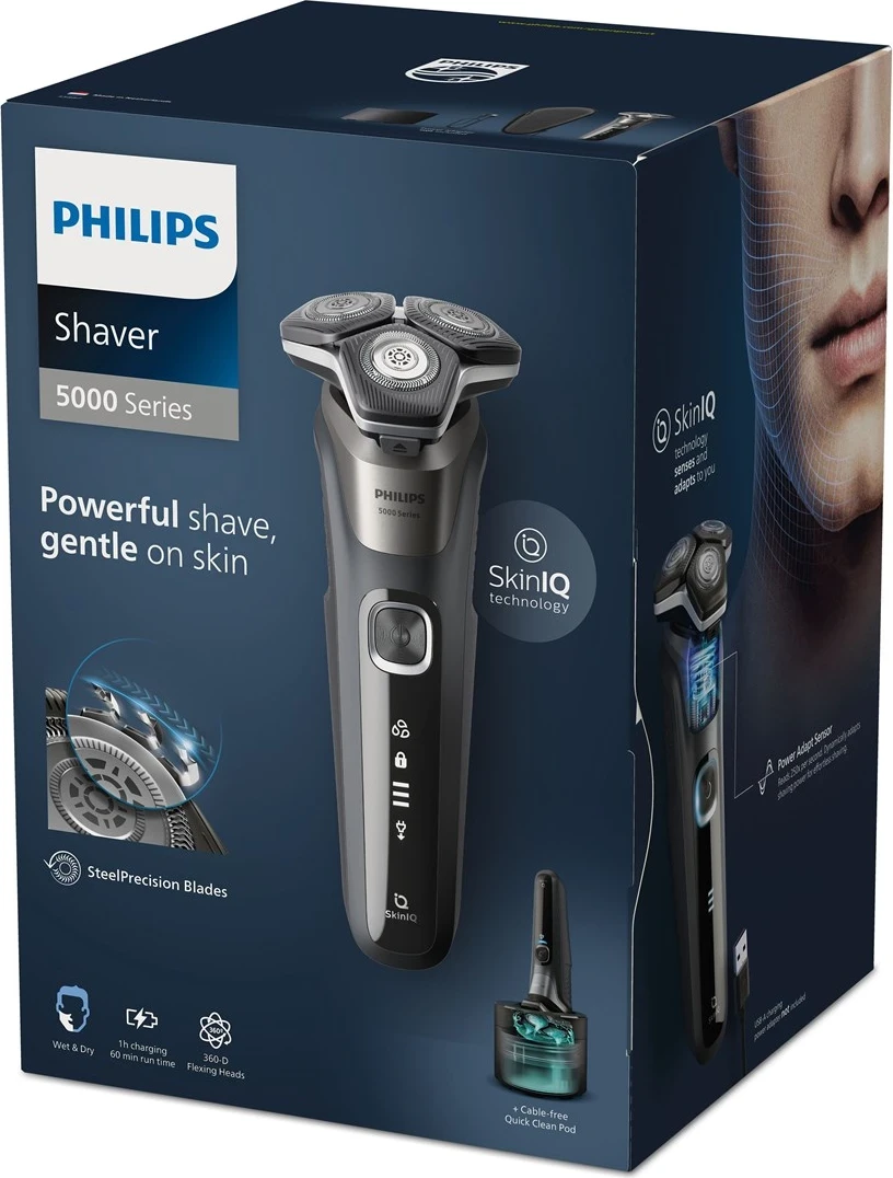Električna britvica Philips Series 5000 S5887/50, siva Električna britvica Philips Series 5000 S5887/50, siva