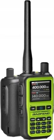 Komunikacijski radio Baofeng UV-5R EU MINI, z Bluetooth, USB-C, VHF/UHF, zelen