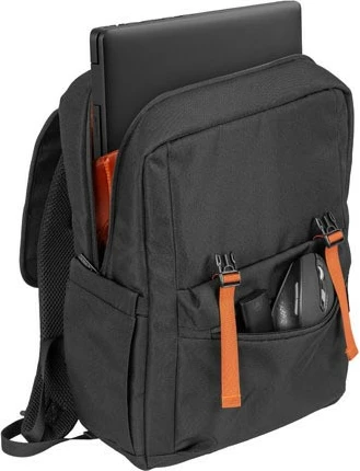 Nahrbtnik za prenosnik Natec Niala, 15,6", 18 L, črn z oranžno