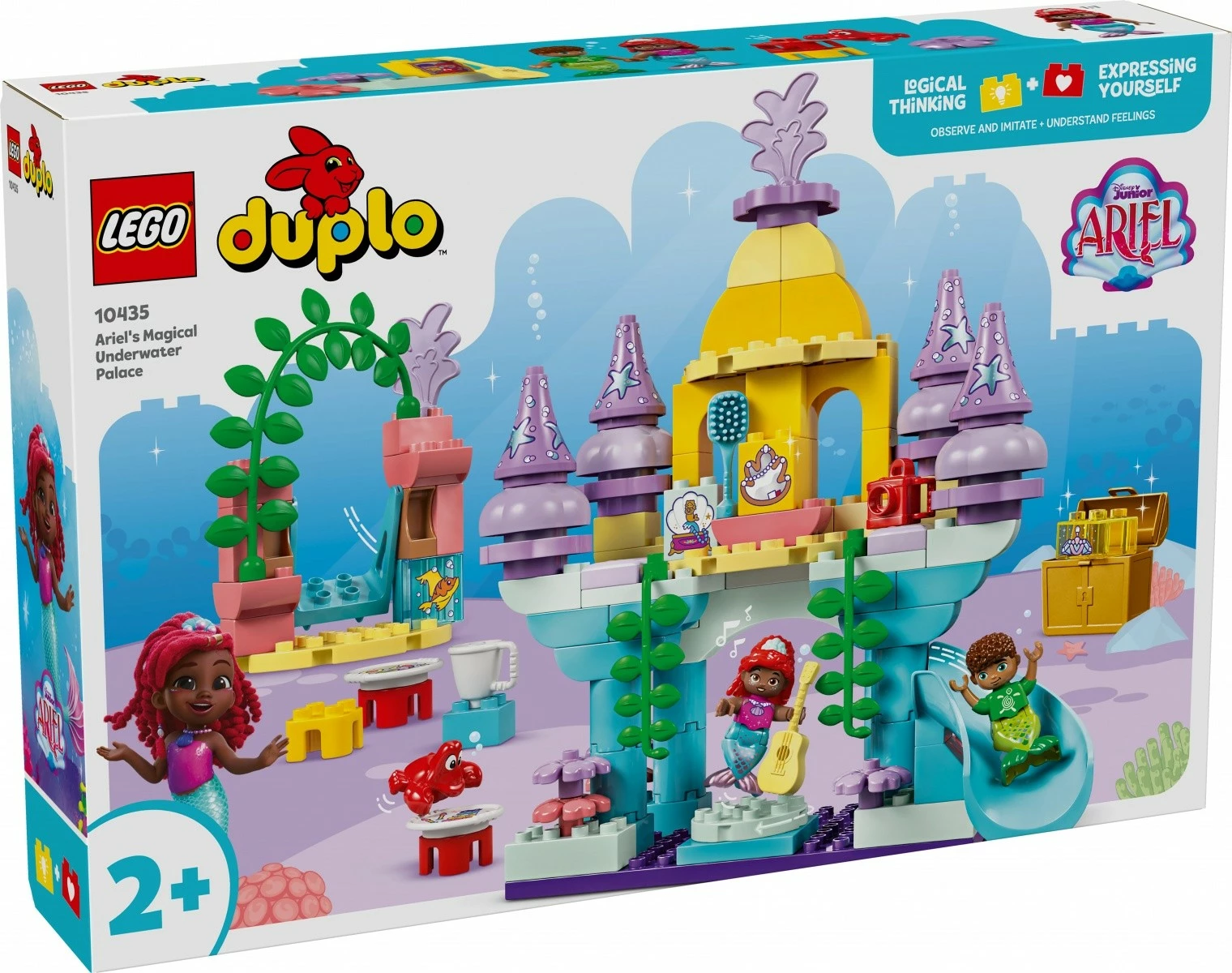 Gradbeni set Čarobni podvodni palača Ariela, LEGO DUPLO 10435, 116 delov, večbarven