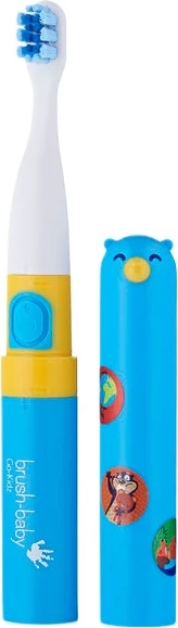 Električna zobna ščetka za otroke Brush-Baby Go-Kidz Travel Sonic, modra/roza, 1 kos