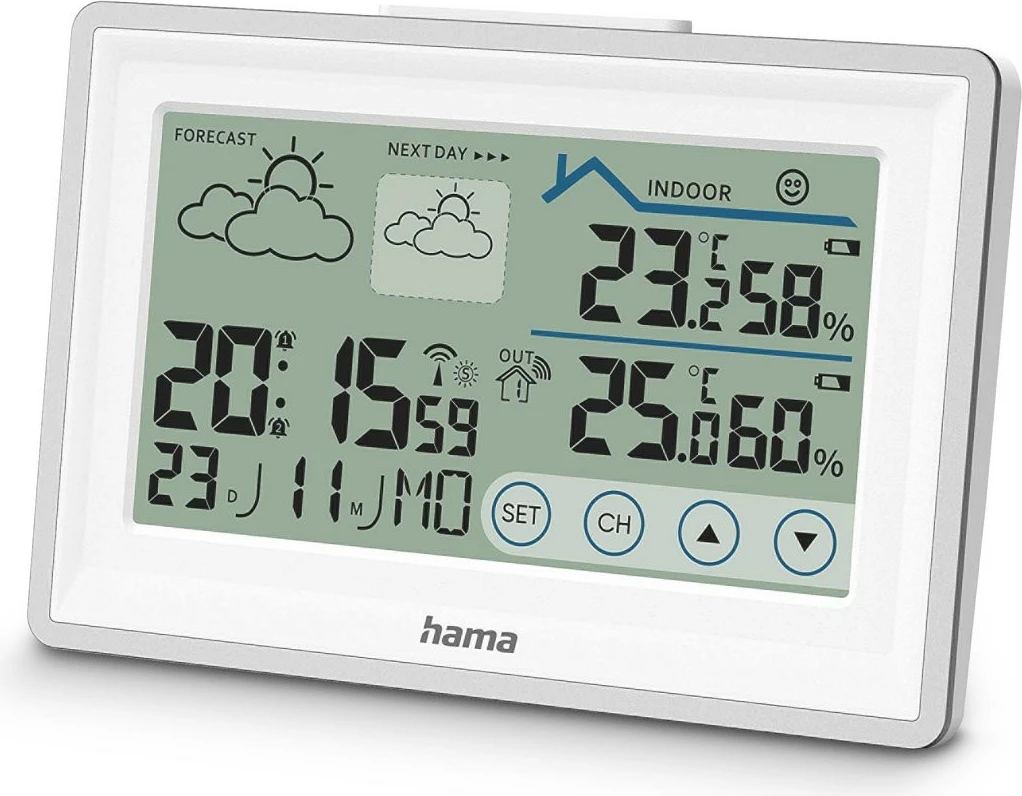 Vremenska postaja, Hama Bahamas 222228, merjenje temperature in vlažnosti, bela