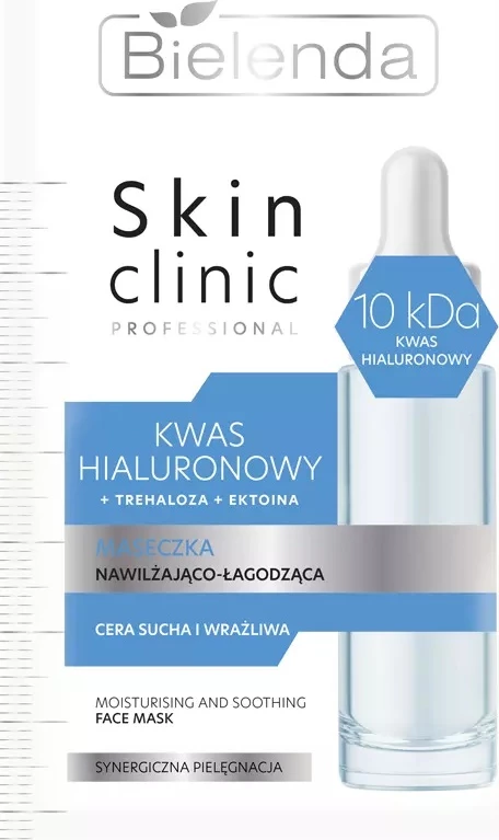 Maska za obraz za ženske, hialuronska kislina Bielenda Skin Clinic Professional, 8 g