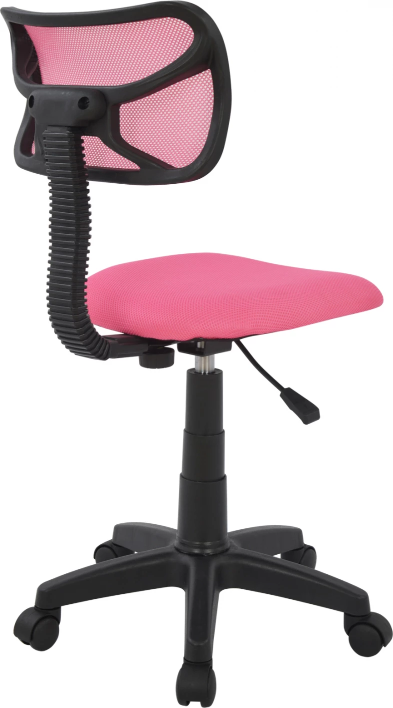 Pisarniški stol FH1026.05 roza z mrežasto tkanino 40,5x50,5x91,5 cm
