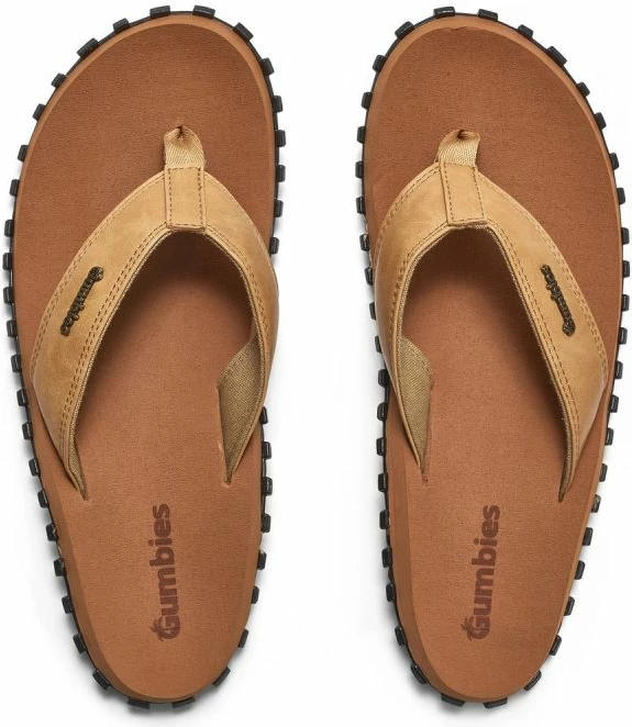 Minimalistične japonke Gumbies za moške, rjave