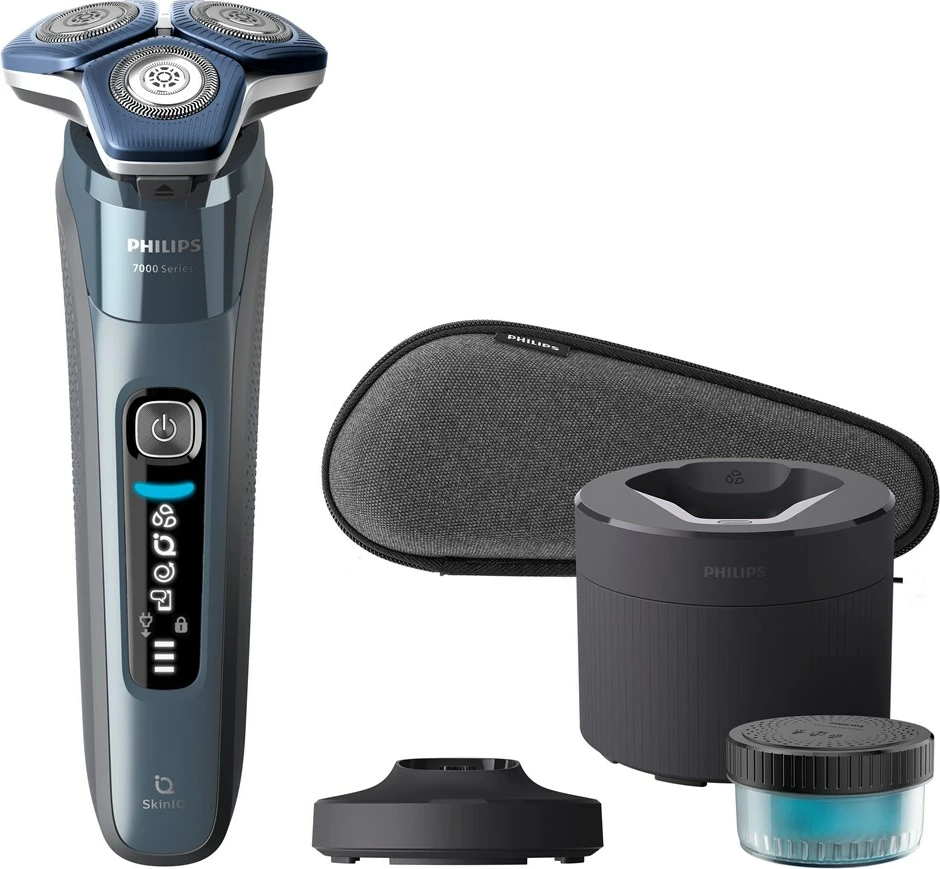 Brivnik z čistilno postajo Philips SHAVER Series 7000 S7882/55, modra Brivnik z čistilno postajo Philips SHAVER Series 7000 S7882/55, modra