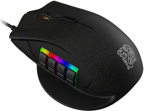 Gaming miška NEMESIS SWITCH Optical RGB Thermaltake, 12 gumbov, z žico, črna