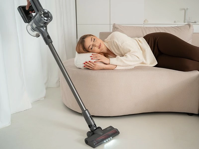 Brezžični sesalnik PowerGlide Lafe 200 W, brez kabla, siv