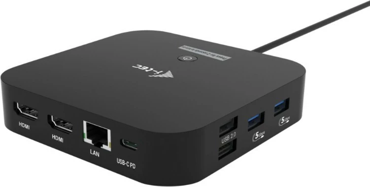 Dok USB-C i-tec C31DUALHDMIDPD100, 2x HDMI, USB-C Dock, 100W, črn