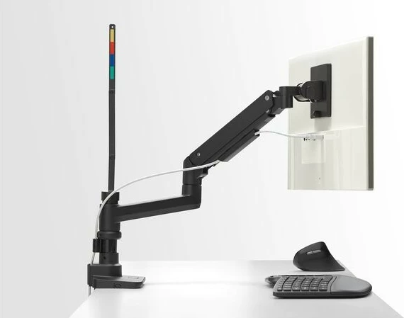 Ergonomski krog za zaslon SmartFit Premium Durable, Kensington, za mizo, do 49", črn