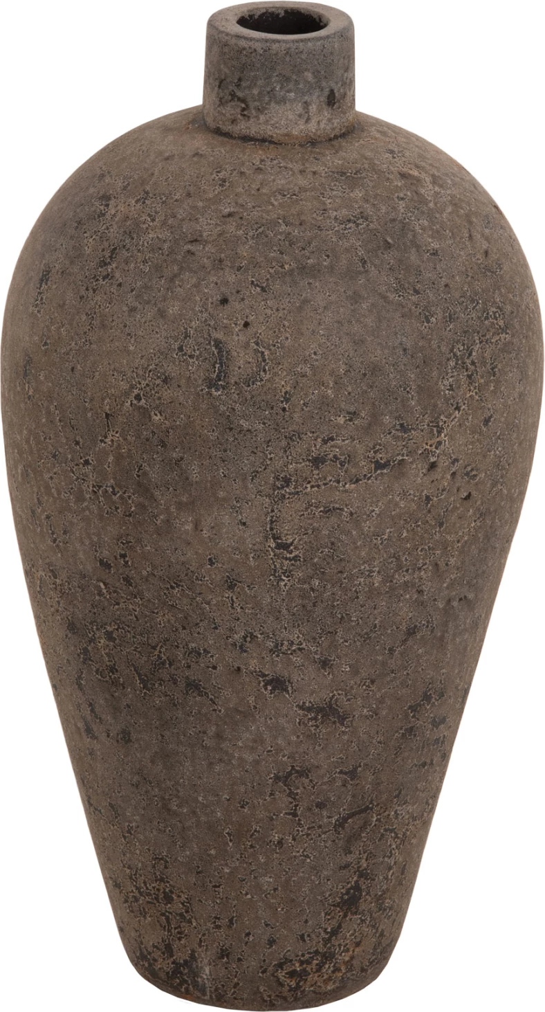 Dekorativna talna vaza ZATI FH7929 iz terakote v sivi barvi Φ32x60Hcm