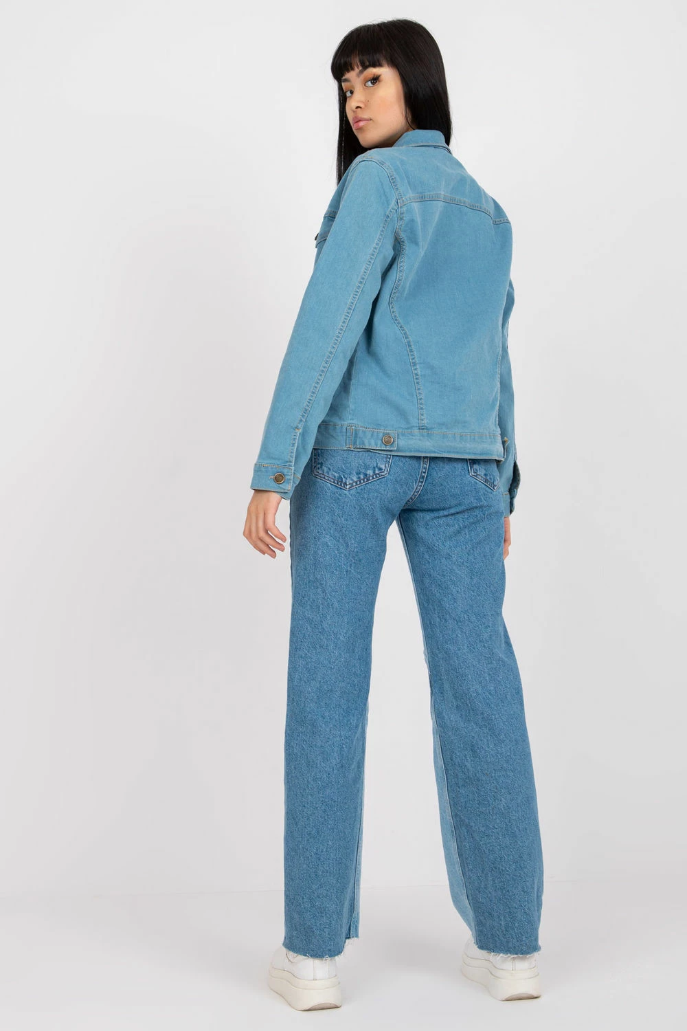 Lahka klasična jeans jakna Rue Paris 184557, modra