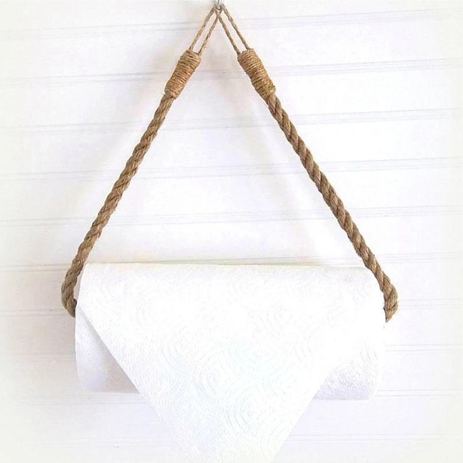 Obešalnik za papir iz vrvi s kovinsko osnovo FH9072 12x45x3 cm