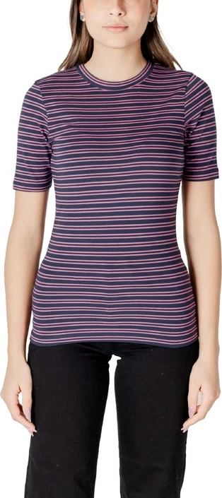 Majica z črtami, modra, Ichi - ženska