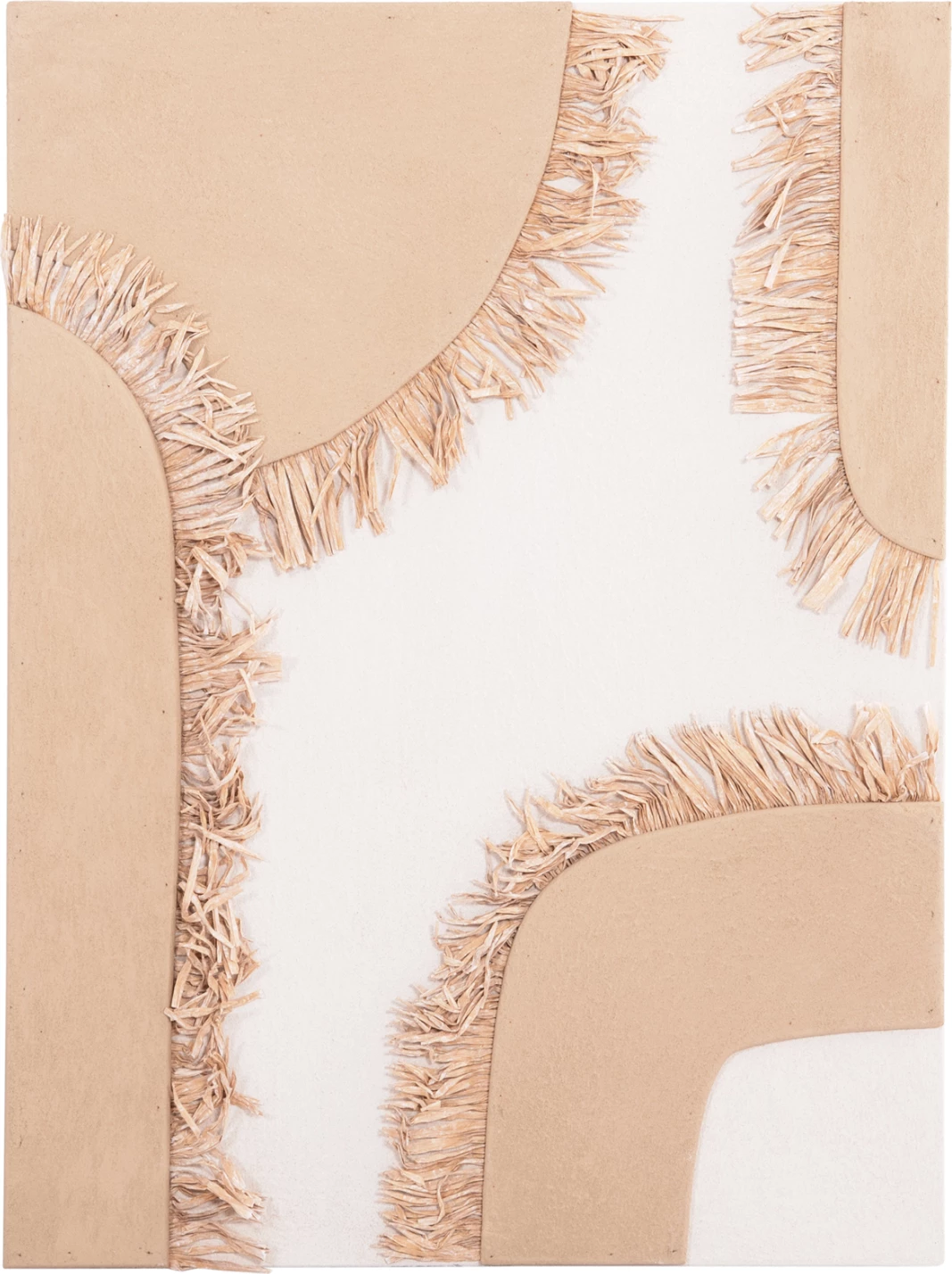 Pravokotni stenski dekorativni panel serije Santorini FH4533 MDF v barvi umazano bele-rjave barve-dekor v bež 60x4.5(debelina)x80Hcm