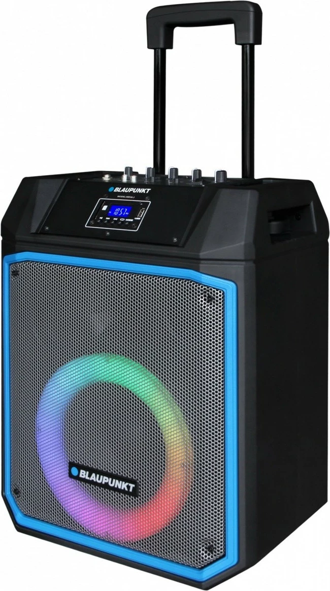 Zvočni sistem z Bluetooth, karaoke, LED, 600 W, črn, z mikrofonom Blaupunkt MB08.2