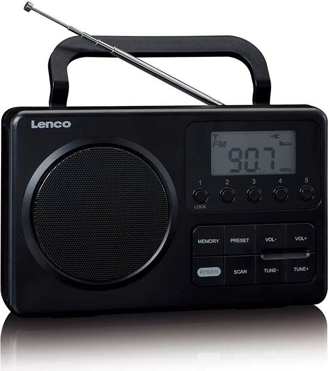 Prenosni radio Lenco MPR-035BK, FM, črn Prenosni radio Lenco MPR-035BK, FM, črn