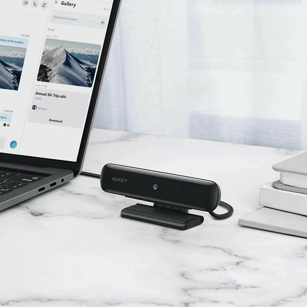 Spletna kamera, 2 MP, 30 fps, 240p/480p/720p/1080p, AUKEY PC-W1, črna