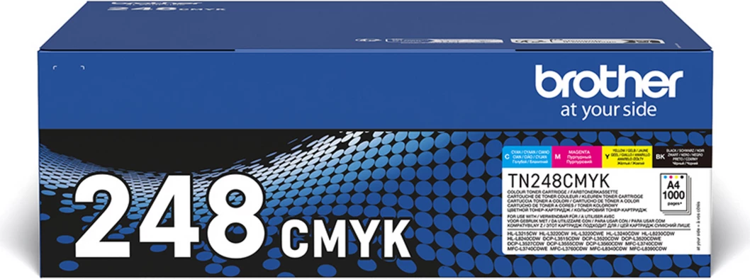 Komplet toner kartuš, 4 barve (CMYK), 1000 strani — Brother TN-248VAL