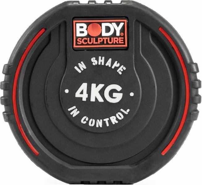 Dumbbell iz TPU za moške in ženske, Body Sculpture, črn