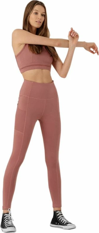 Leggings za ženske Outhorn, temno rožnata