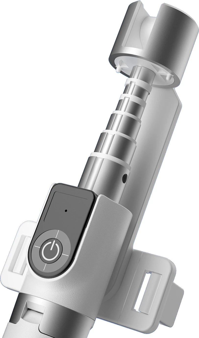 Selfie palica s trinožnikom, Bluetooth, bela Dudao F18W