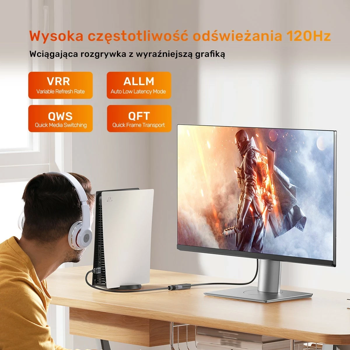 Zvočni/Video podaljšek HDMI Unitek 2.1, 8K 3 m, srebrno-črn