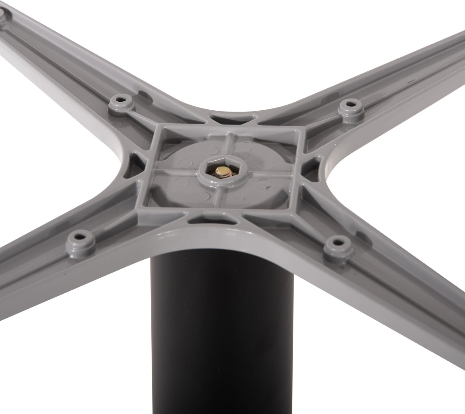 Osnova za mizo FH475.01 aluminij mat črna-48x48cm križ 45Χ45Χ72Hcm