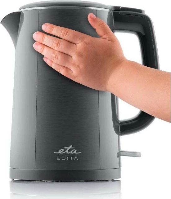 Električni čajnik 1,5 L, 2200 W, inox, siv ETA Edita 859590020