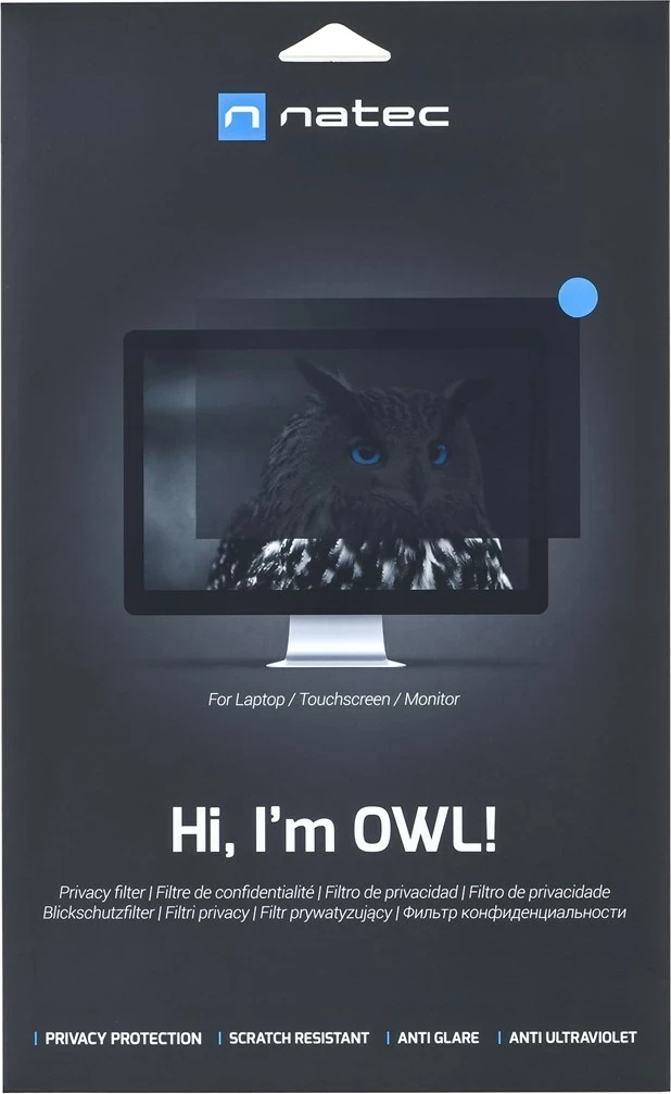 Filter zasebnosti Natec Owl 17,3", 16:9