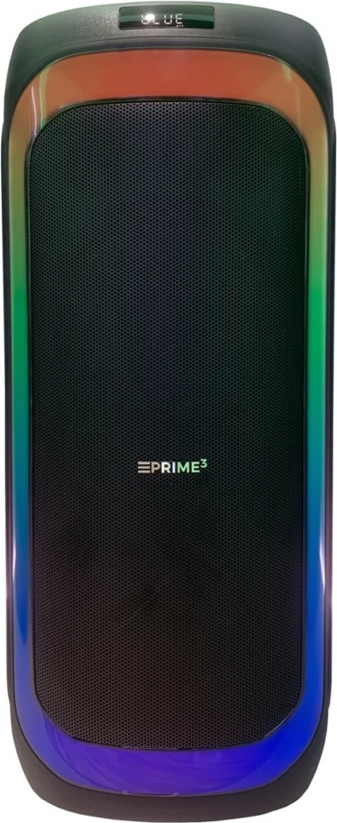 Bluetooth zvočni sistem s karaoke PRIME3 APS81 PARTY PULSE, z brezžičnim mikrofonom, LED, črn
