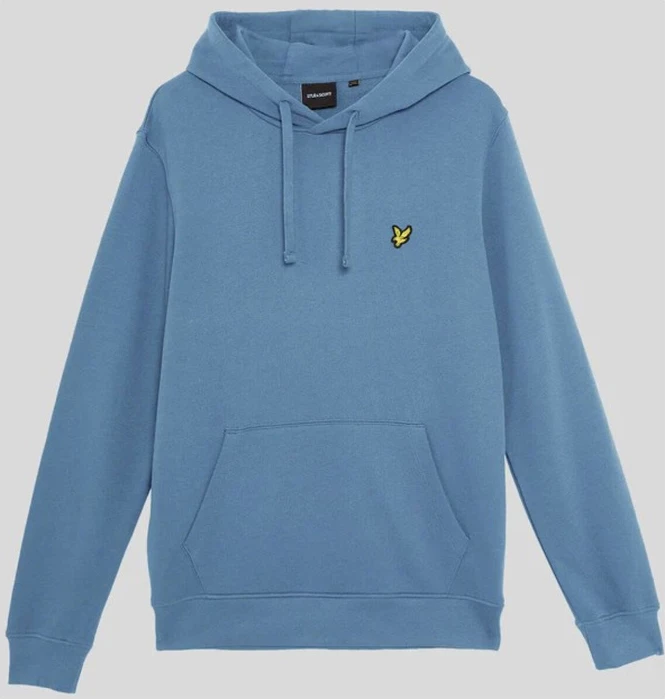 Pulover s kapuco, svetlo moder, Lyle & Scott, za moške