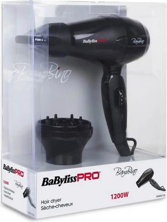 Fen za lase BaByliss BAB5510E, črne barve