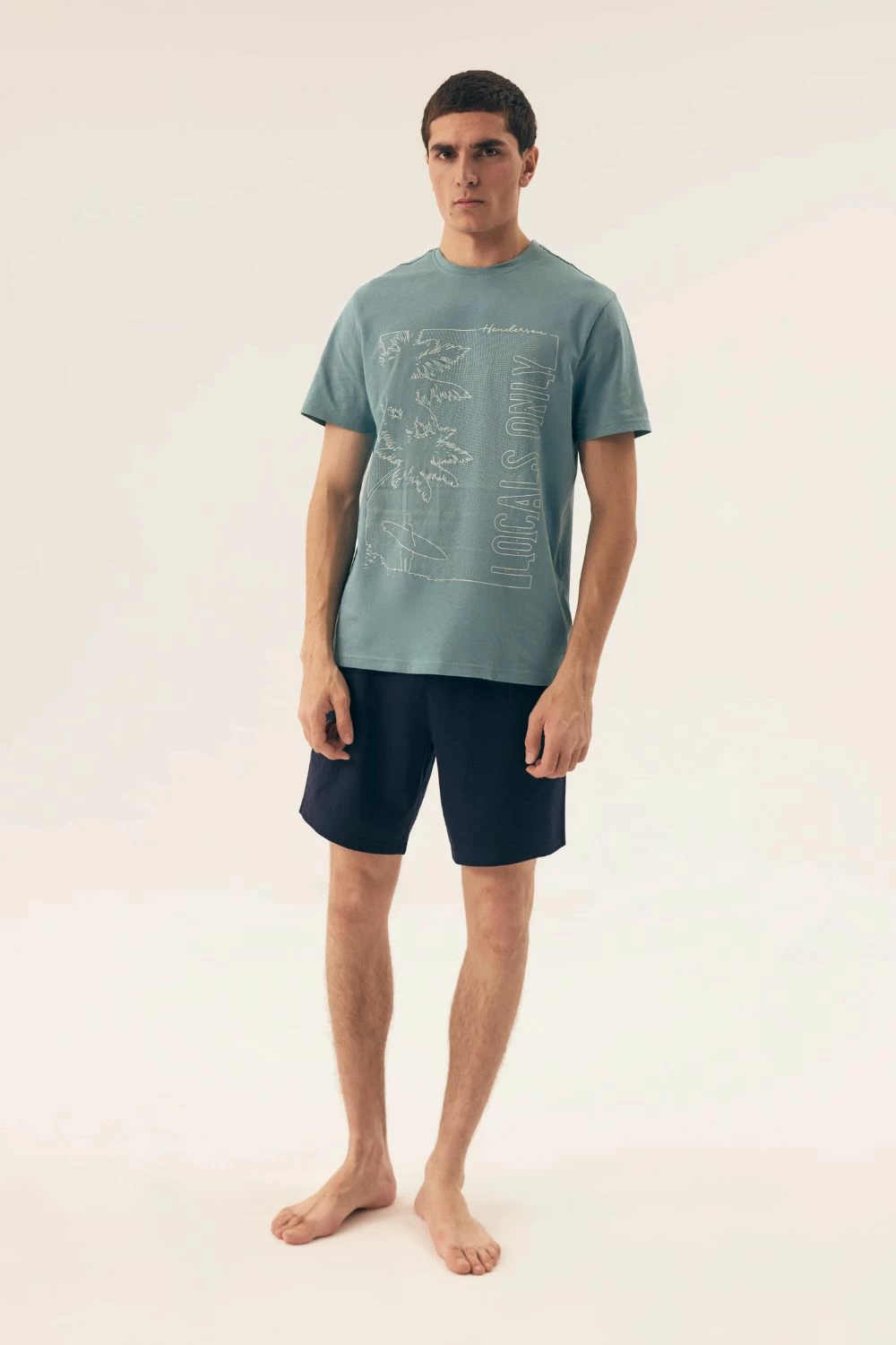 Majica in kratke hlače za moške, Henderson 208071, zelene