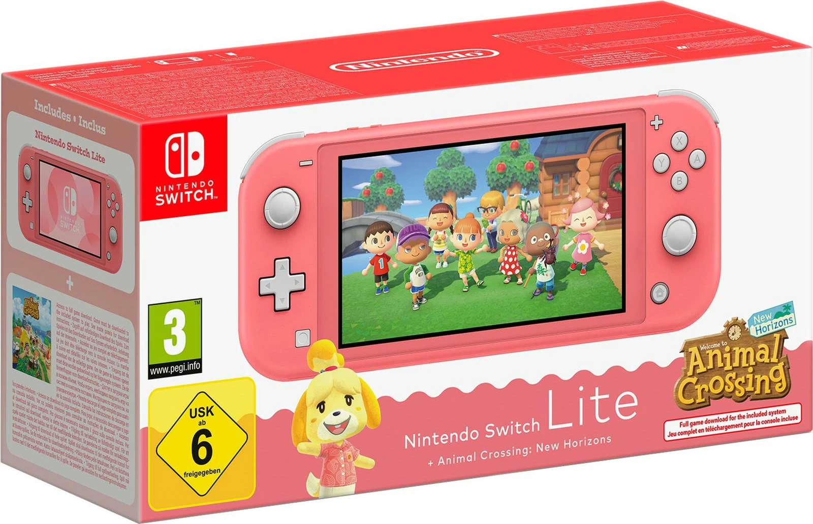 Prenosna konzola Animal Crossing Coral, Nintendo Switch Lite