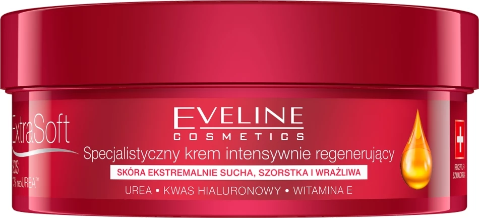 Regenerativna krema za obraz in telo Extra Soft SOS Eveline Cosmetics 10% Urea 175 ml