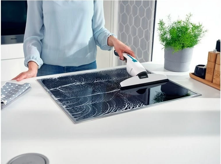 Električni čistilec za okna Leifheit NEMO, 28 cm, IPX7, črn/tirkizna/bel