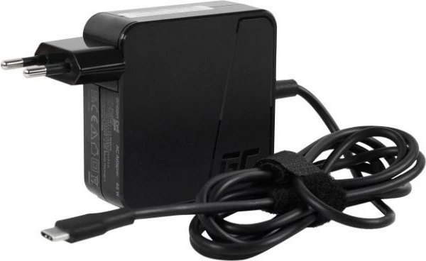 Adapter za napajanje USB-C Green Cell AD134PV2, 65 W, črn