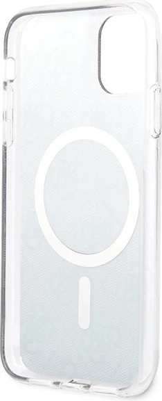 Set ovitek za telefon in brezžični polnilnik Guess GUBPN61H4EACSK za iPhone 11, 6.1", MagSafe, črn