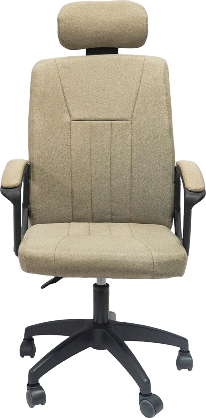 Pisarniški stol NIMBLE FH1199.13 iz tkanine v barvi kaki - črn najlonski okvir in podstavek 51x61x130H cm